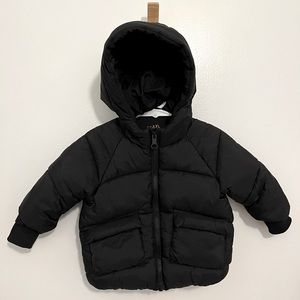 Zara Black Kids Puffer Jacket